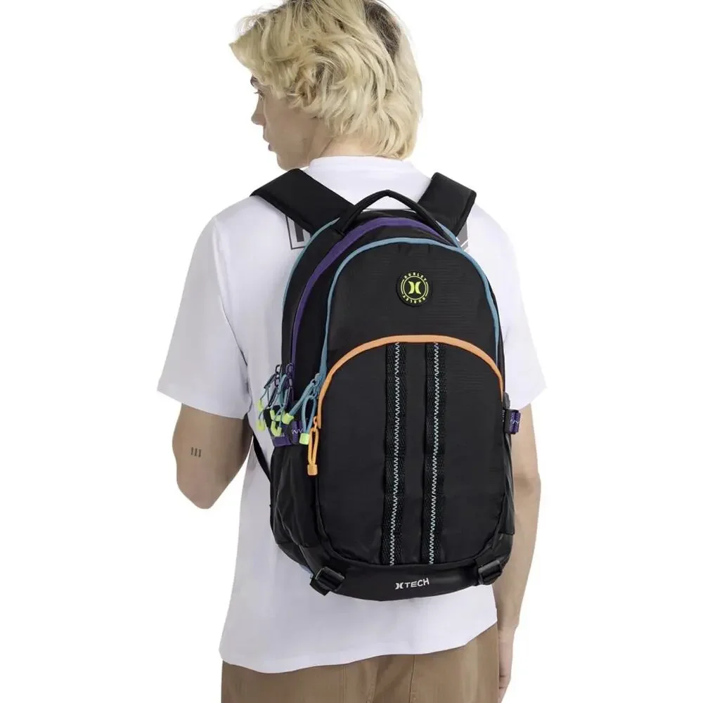 Hurley Joshua Black Multi Commuter Travel Backpack
